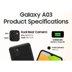گوشی موبایل سامسونگ مدل Galaxy A03 SM-A035F/DS دو سیم‌ کارت ظرفیت 128 گیگابایت و رم 4 گیگابایت