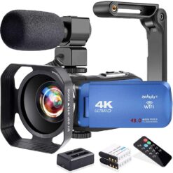 دوربین فیلم برداری زاهولو مدل 4K WiFi 48MP Vlogging 3.0 IPS Screen 18X Digital