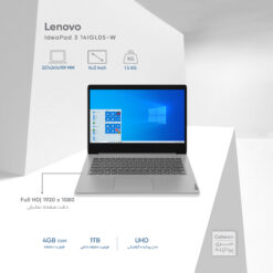 لپ تاپ 14 اینچی لنوو مدل IdeaPad 3 14IGL05-W